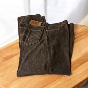 Levi's Men's Dark Brown Straight Jeans 38W/32L - LIKE NEW!!